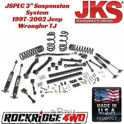 JKS Manufacturing JSPEC 3 Suspension System 1997-2002 Jeep Wrangler TJ USA MADE