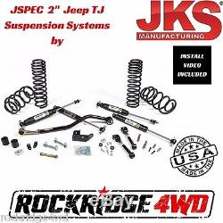 Jspec 2 Suspension Lift Kit System for 1997-2006 Jeep Wrangler TJ JKS USA MADE