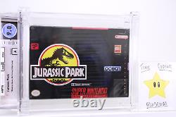 Jurassic Park New Super Nintendo SNES Made in Japan 1st Print Sealed WATA 9.0 A