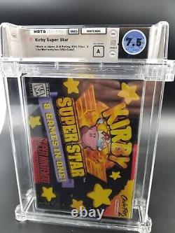Kirby Super Star Made in Japan WATA 7.5 A Factory Sealed RARE SNES Nintendo New