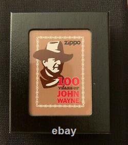 Limit Edition -100 Years John Wayne Zippo lighter MADE USA BOX New SEALED