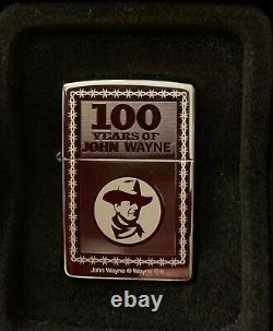 Limit Edition -100 Years John Wayne Zippo lighter MADE USA BOX New SEALED