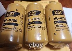 Lot of 3. New CAT 1R-0750 Fuel Filters Genuine Caterpillar 1R0750 Made in USA