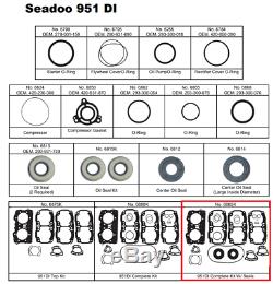MADE IN USA Gasket Engine Kit Seals O-Rings SEA-DOO 951 GTX-DI GTX Motor Set