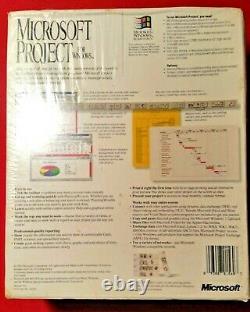 MICROSOFT PROJECT 3.0 FOR WINDOWS SEALED NOS SYSTEM made in USA