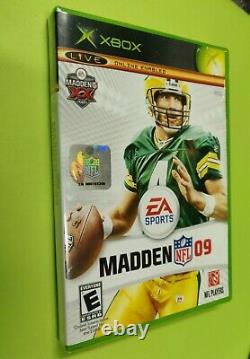 Madden NFL 09 (Microsoft Xbox, 2008) Factory Sealed NEW Last OG Xbox Game Made
