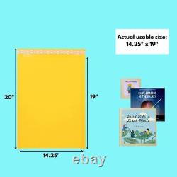 Made In North America 1800 #7 Kraft Bubble Padded Envelopes Self Seal 14.25x20