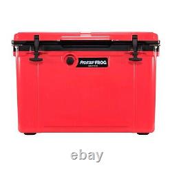 Made in USA Frosted Frog 54 Quart Red & Black Injection Molded Cooler