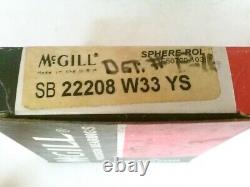 McGill SB22208 W33 YS sealed spherical roller bearing, made in USA. ONE seal