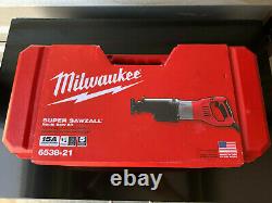 Milwaukee SUPER Sawzall 6538-21, Made in USA, 15A, BRAND NEW - FACTORY SEALED