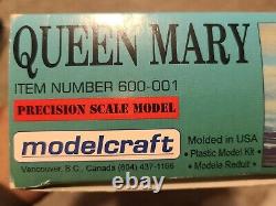 Modelcraft Queen Mary Model Kit Open Box Sealed Contents Made In USA 1/568 SCALE