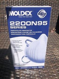 Moldex 2200N Resp Sealed New Long Expiration Date Made In USA M/L