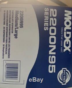 Moldex 2200N Resp Sealed New Made In USA M/L 20/PK