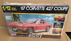 Monogram'67 Corvette 427 Coupe 112 Factory Sealed Box 1987 Issue USA Made 3'n1