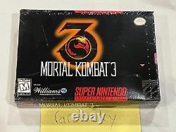Mortal Kombat 3 (Super Nintendo SNES) NEW SEALED V-SEAM FIRST RUN MADE IN JAPAN