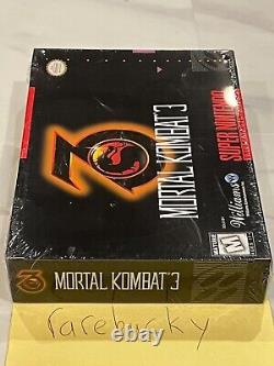 Mortal Kombat 3 (Super Nintendo SNES) NEW SEALED V-SEAM FIRST RUN MADE IN JAPAN