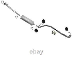 Muffler Exhaust System Made in USA for Toyota Tacoma Extended Cab 2.4L 2001-2004
