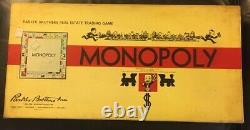 NEW 1954 Monopoly Parker Brothers, Sealed Money And Game pieces Made In USA