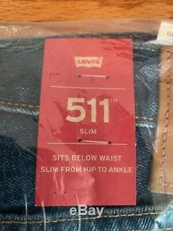 NEW & SEALED FROM 2017! Levi's 511 Made in USA Cone Mills Denim 34x32 Jeans
