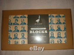 NEW SEALED UNCLE GOOSE 45 PRESIDENTIAL WOOD BLOCKS Crafted 9/15/2016 U. S. A. Made