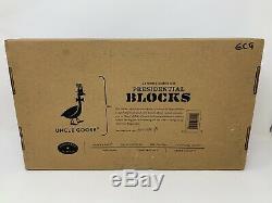 NEW SEALED UNCLE GOOSE 45 WOOD PRESIDENTIAL BLOCKS Crafted 10/5/2012 U. S. A. Made