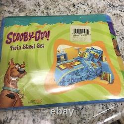 NEW Sealed Scooby Doo Twin Bed Sheets SET with pillowcase Vintage Made In USA
