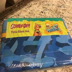 NEW Sealed Scooby Doo Twin Bed Sheets SET with pillowcase Vintage Made In USA