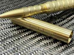 NEW in Sealed Tube 2021 Brass Embassy Pen (Rev 4) Serialized MADE IN USA