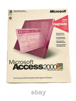 NIB Box Vintage NEW Old Stock SEALED Microsoft Access 2000 for Windows USA Made