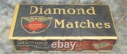 NOS Sealed Package 6 Boxes Diamond Matches Made America Vintage Pyromania