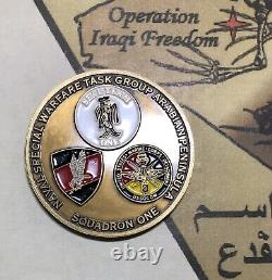 Naval Special Warfare Seal Team 1 Challenge Coin / Poland Jwk Grom / USA Made