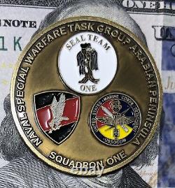 Naval Special Warfare Seal Team 1 Challenge Coin / Poland Jwk Grom / USA Made