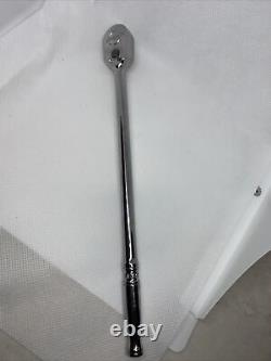 New Snap On 1/4 Ratchet Sealed Head Extra Long Chrome Handle TLL72 Made in USA