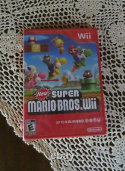 Nintendo Wii NEW SUPER MARIO BROS. Wii Game 2009 New Factory Sealed Made Japan