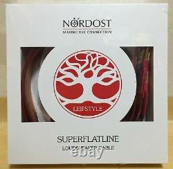 Nordost Super Flatline speaker cables 2.5m pair brand New Sealed made in USA