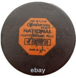 OAKLAND SEALS NHL CONVERSE OFFICIAL GAME USED PUCK made in USA ART ROSS CCM