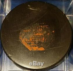 OAKLAND SEALS VINTAGE ART ROSS TYER CONVERSE GAME PUCK CCM made in the USA NHL