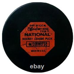 Oakland Seals Art Ross Converse CCM Official Game Puck Made In USA CCM Tyer Rare