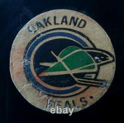 Oakland Seals Art Ross Converse CCM Official Game Puck Made In USA CCM Tyer Rare