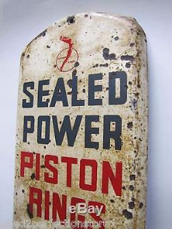 Orig 1950s Sealed Power Pistons Rings Advertising Thermometer sign made in USA