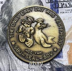 Original Seal Team One 1 Nswg Challenge Coin 90's Era / USA Made