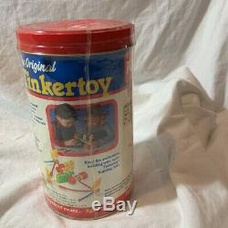 Original Tinker Toy Vtg 1986 Beginner Set 57 Wood Pc Factory Sealed USA Made New