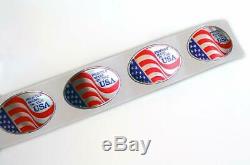 Proudly Made In The Usa Oval Adhesive Labels, Embossed Foil Seals, Usa Stickers