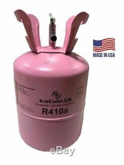 R410a, R410a Refrigerant 11lb Tank. New Factory Sealed (Made in USA)