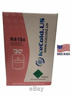 R410a, R-410a R 410a Refrigerant 7.5lb tank. New Factory Sealed (MADE IN USA)