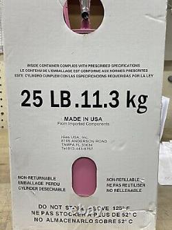 R410a made in usa refrigerant 25LB Cylinder New Sealed 410A Freon