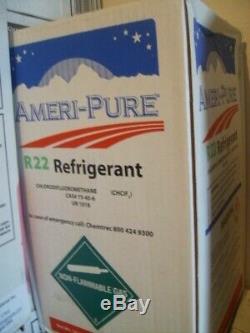 R-22 REAL USA MADE 22 Refrigerant r 22 sealed cap & NON RECLAIMED NON RECYCLED