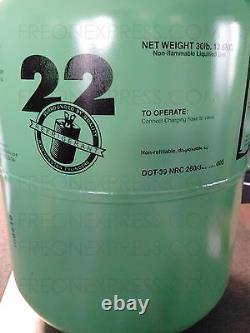 R-22 REFRIGERANT 30lbs. NEW IN BOX / SEALED IMMEDIATE SHIPPING. MADE IN USA