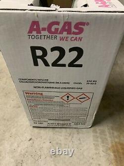 R-22 Refrigerant 30lbs By A-Gas Brand New Factory Sealed Made In USA Virgin