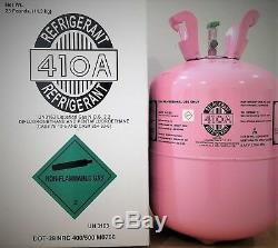 R-410A. Refrigerant 25LB. New Factory Sealed. Made in USA